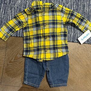 Carter’s 2 Piece Flannel Set with Jeans